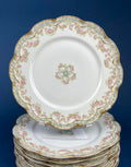 Antique Limoges Dinner Plates. Set of Eight Large Plates. Haviland & Co. Made in France. Luxurious Dining. Rare Find. French Country Living